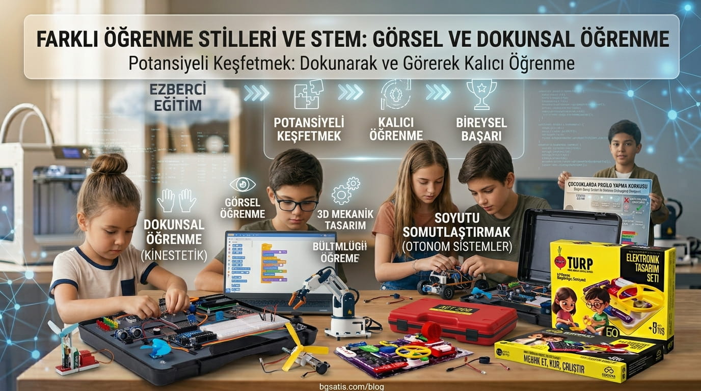 Farklı Öğrenme Stillerine Sahip Çocuklar İçin STEM: Dokunsal ve Görsel Öğrenmenin Gücü
